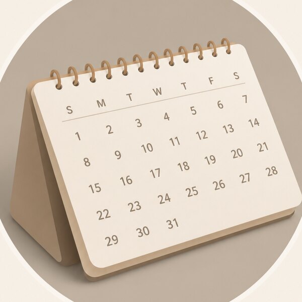 Calendar for choosing your sauna date